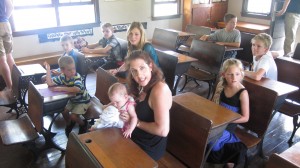 Inside the Amish School house